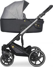 Детская коляска 2 в 1 Expander Exeo 05 Carbon (черная ткань – серая ткань)